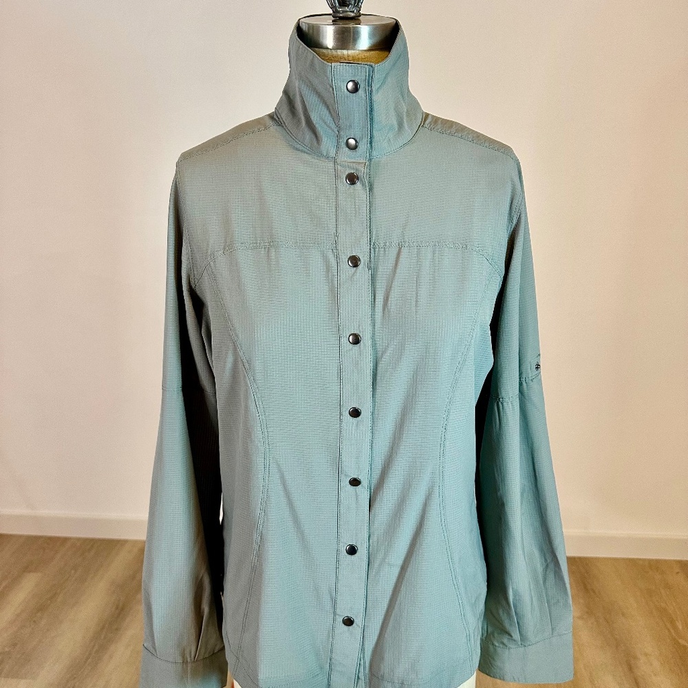Kerrits Convertible Sun Shirt Cypress Size Small Equestrian Outdoor Shirt